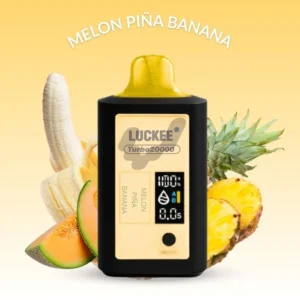 vaper desechable 20000 caladas luckee melon piña banana